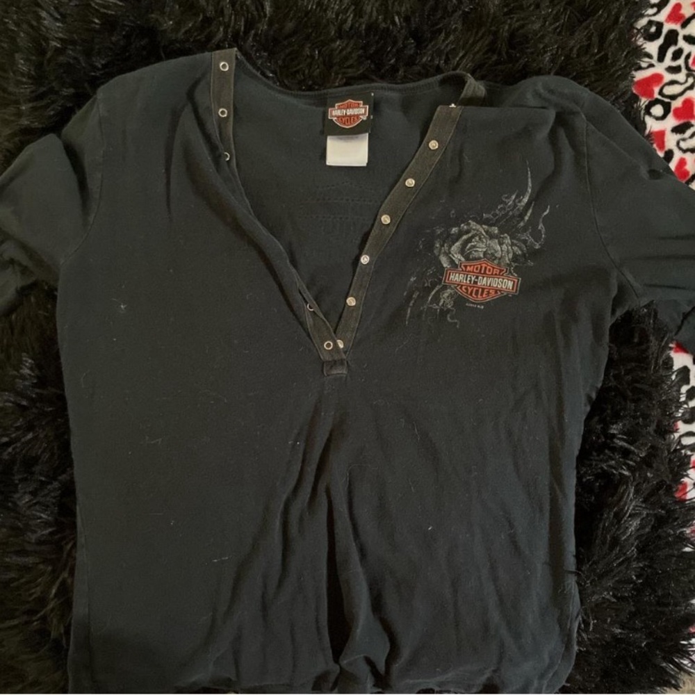 Vintage Harley Davidson button shirt